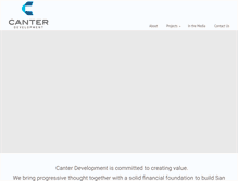 Tablet Screenshot of canterdevelopment.com